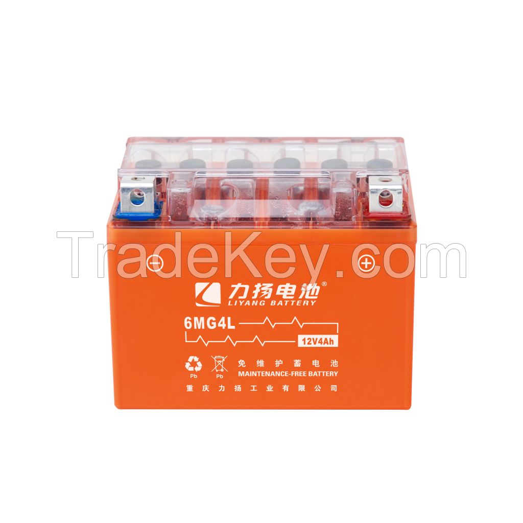 GEL 6MG4L sparepart motorcycle maintenance free  start motorcycle battery GEL lead acid battery gel motorcycle battery