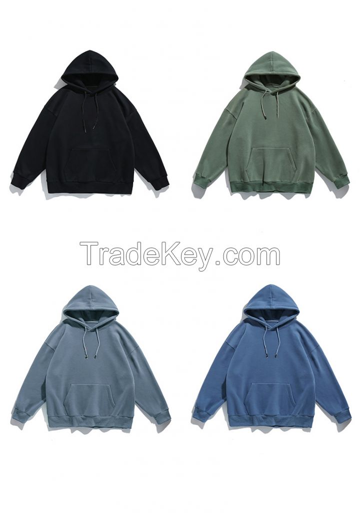  High quality unisex casual and loose logo custom blank sweatshirt men&#039;s hoodies