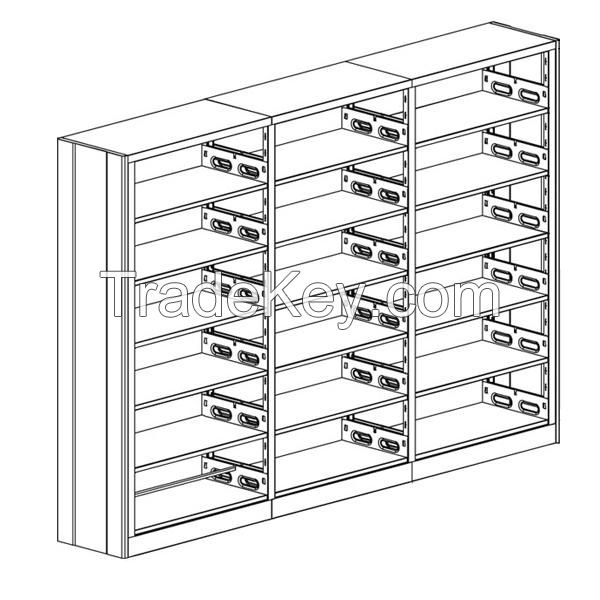 6 Layers metal furniture book rack design for bedroom bookshelf