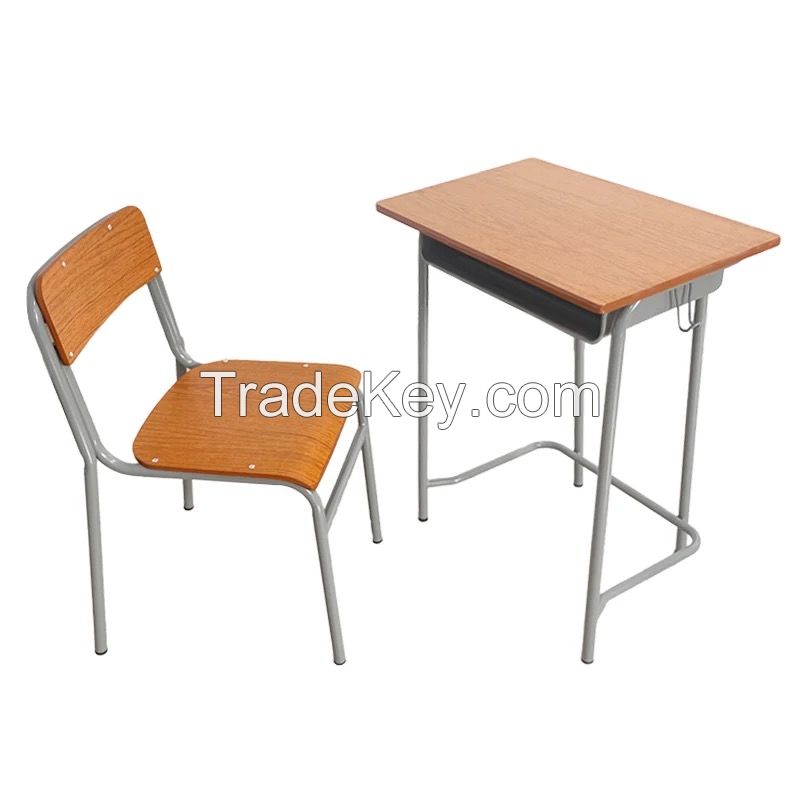 Student desks and chairs