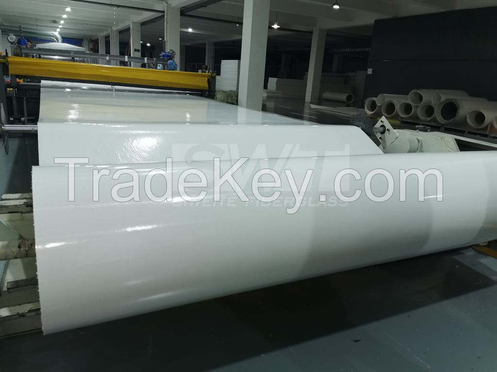 FRP GRP fiberglass laminated gel coat flat panel roll for truck body