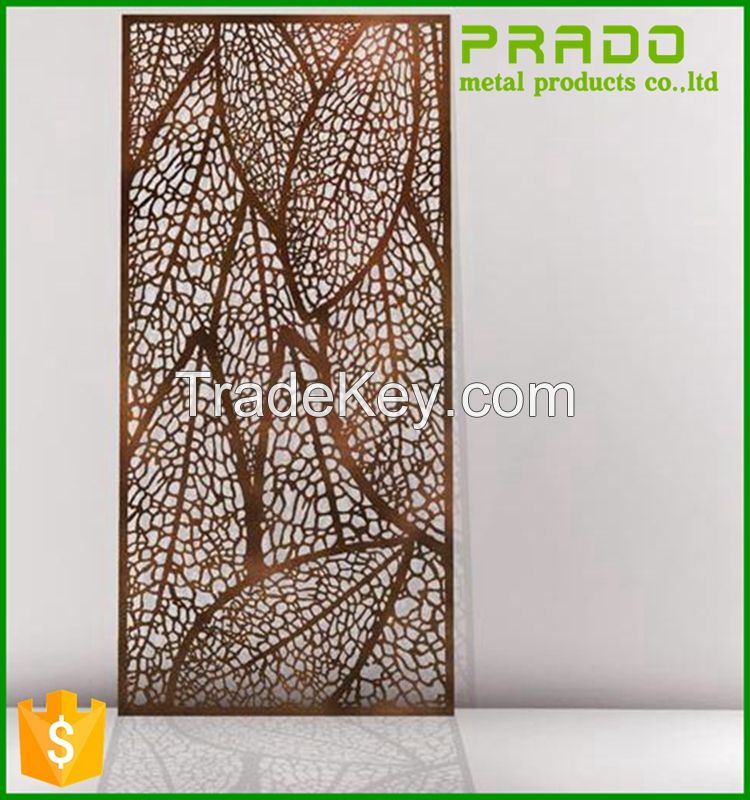 Laser Cut Home Living Furniture Metal Room Divider / Decorative Metal screen / Restaurant Partition