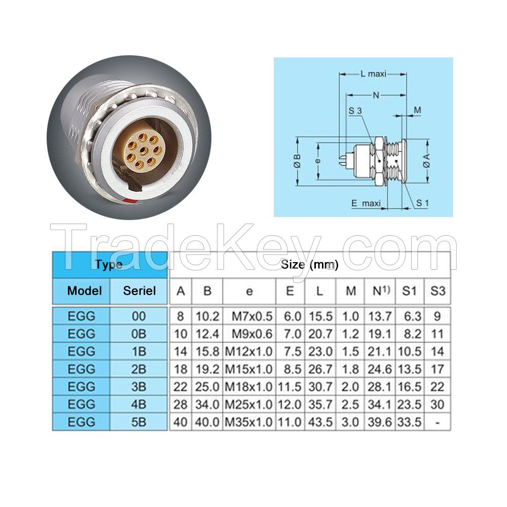 FHG.0B.002.CA52ZN free shipping lemo connector