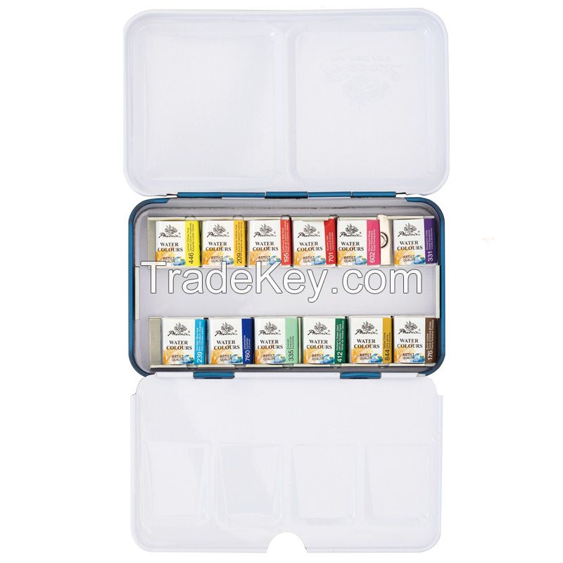 Best Selling Phoenix watercolor 12 /24/48 half pans Artist series with CE certification