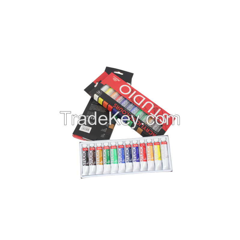 Acrylic Paints 10 x 22ml sets Studio Series For Canvas in 61 colors with CE certification