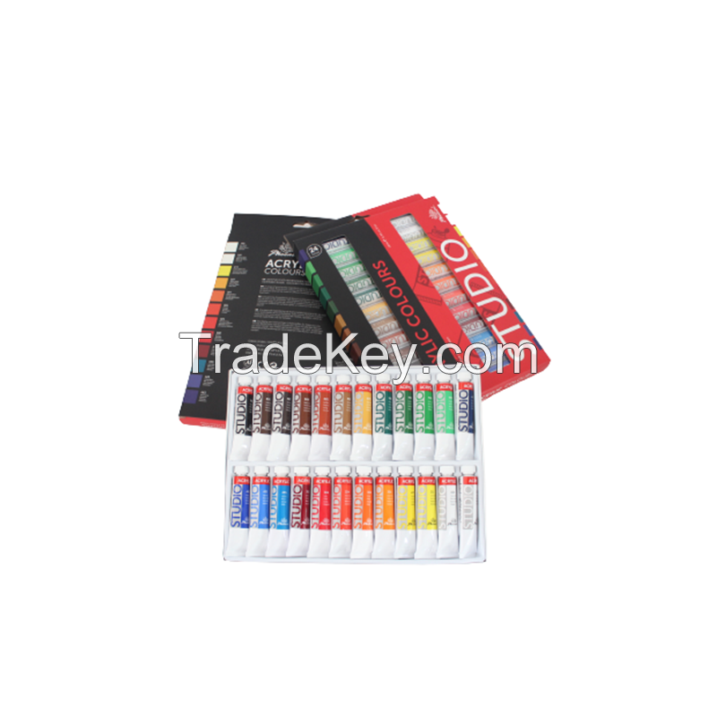 Acrylic Paints 10 x 22ml sets Studio Series For Canvas in 61 colors with CE certification