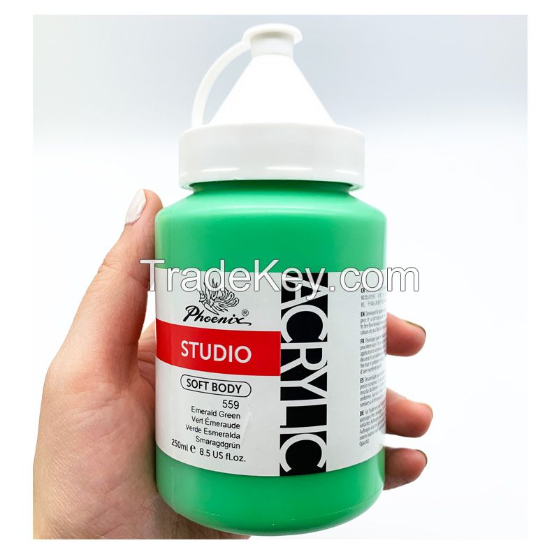 Promotional 59 Vivid Color 250ml Water-based Suit for Kid Art Drawing Acrylic Paint Kit