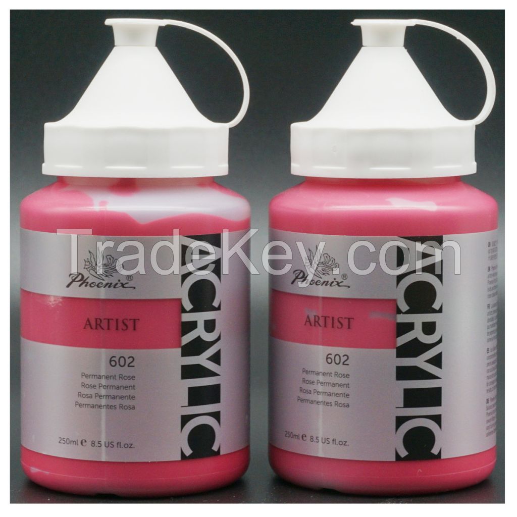 plastic bottle 250ml 50 color acrylic paint for artist painting