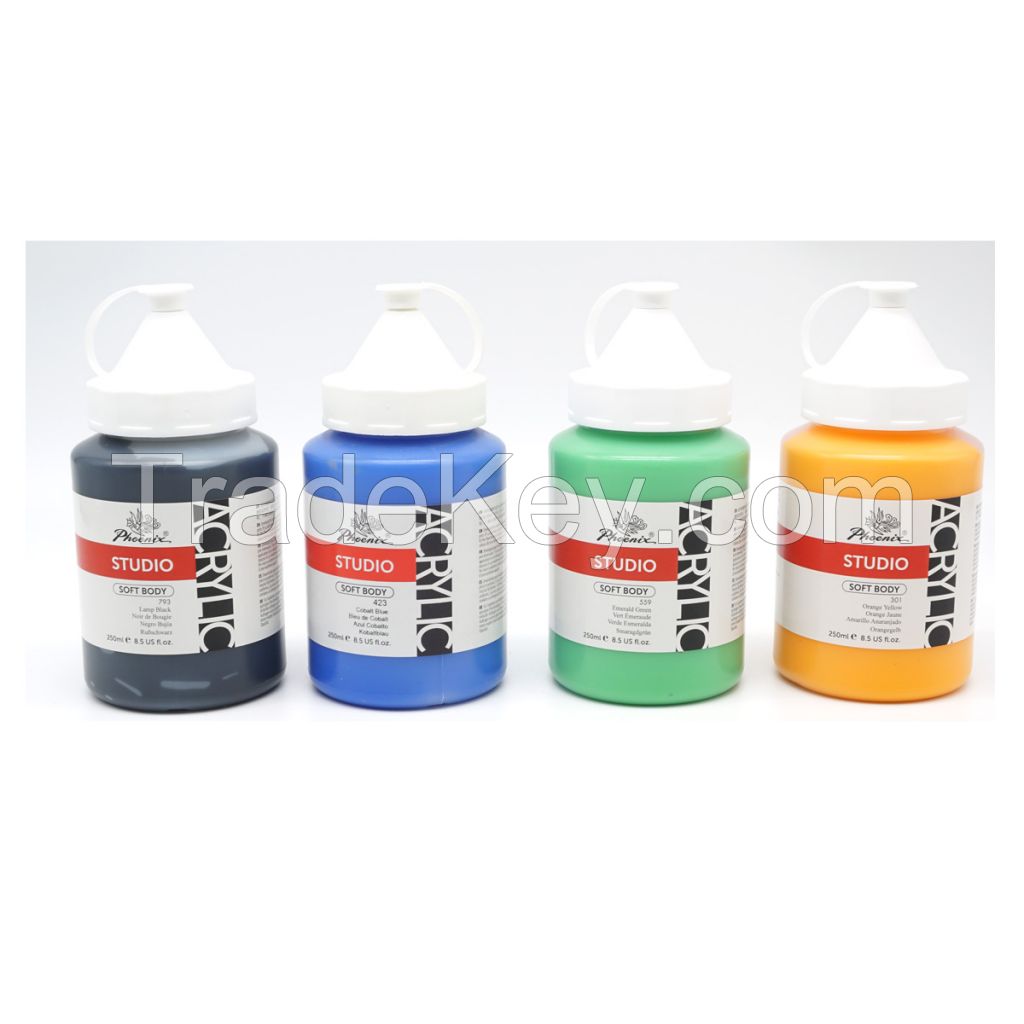 Promotional 59 Vivid Color 250ml Water-based Suit for Kid Art Drawing Acrylic Paint Kit