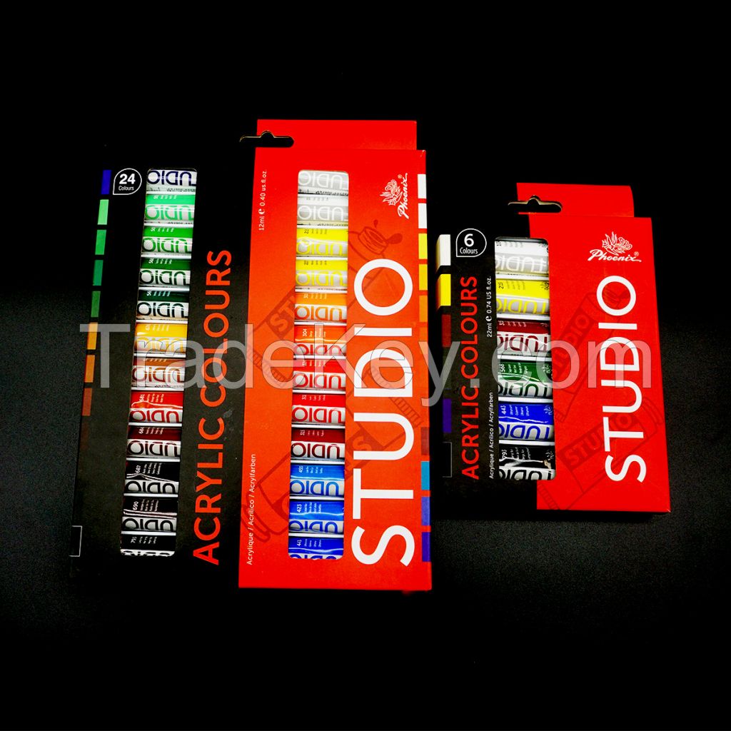 CE certificate Hot selling online paint tubes 22ml with 6 color acrylic paint set for painting