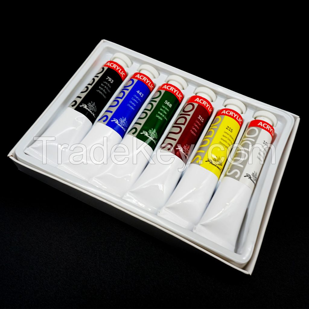 China wholesale non toxic cheap 22ml tube kids acrylic color paint quick drying water soluble acrylic paints