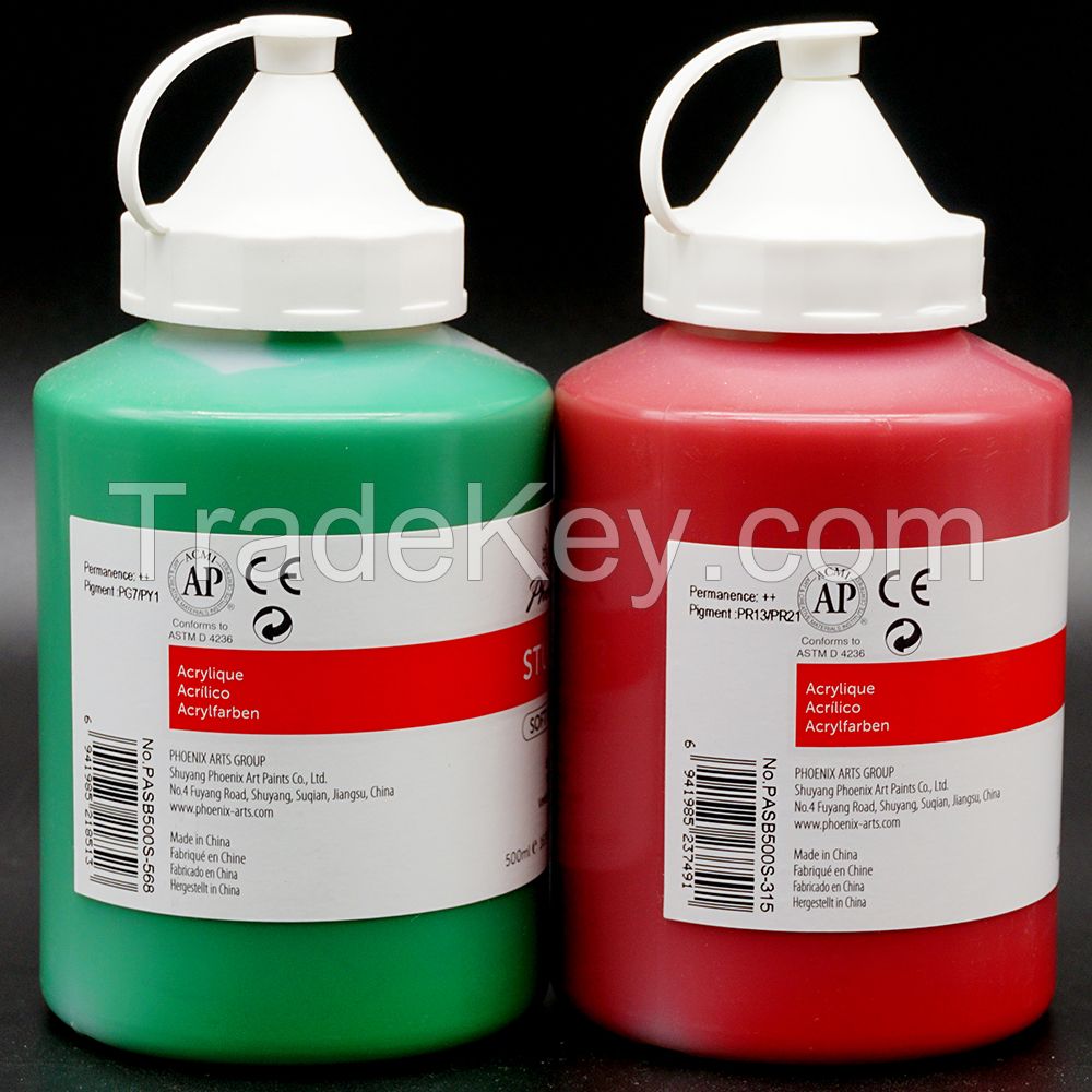 wholesale bulk acrylic paint for canvas painting 500ml 60 color acrylic paint set acrylic paints