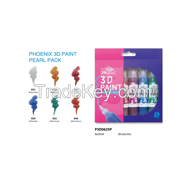 3D Acrylic Pearl pack Phoenix kids stationery art sets Wholesalewith AP EN71 CE certification