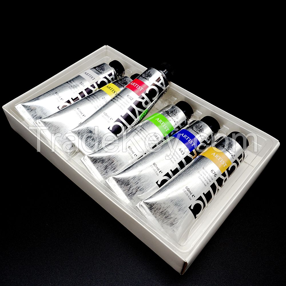 Color Paint Acrylic Product Art Set 60ml Acrylic Color Paints Set 60 Colors Quick Drying Acrylic Paints with Ap and CE