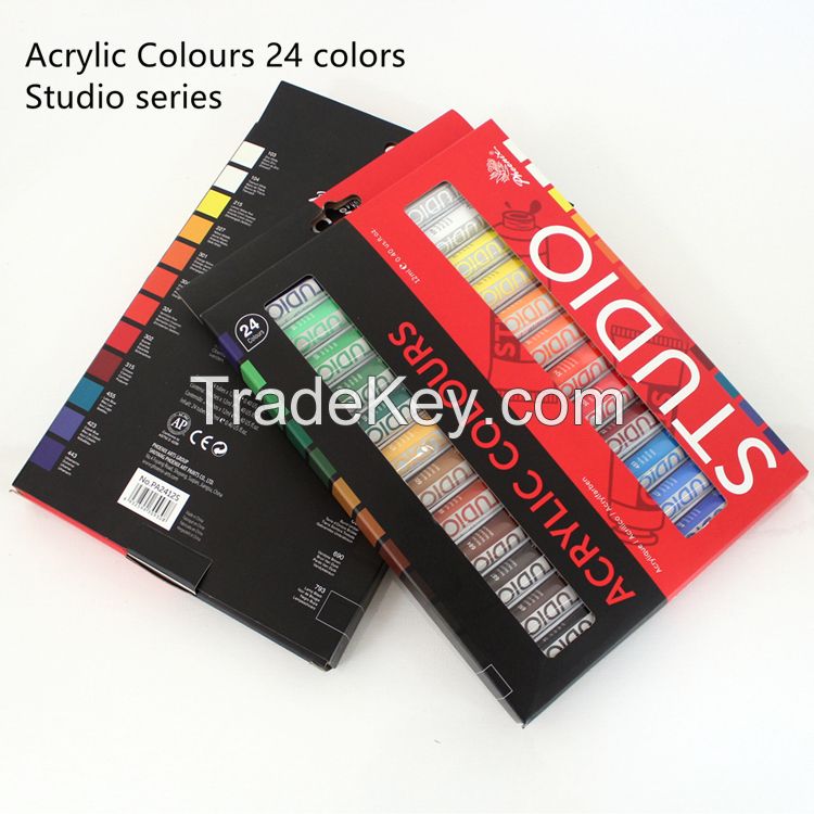 Cheap Acrylic Paints 6 x 22ml in 61 colors art sets Wholesale For Canvas with AP EN71 CE certification