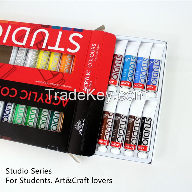 Cheap Acrylic Paints 6 x 22ml in 61 colors art sets Wholesale For Canvas with AP EN71 CE certification