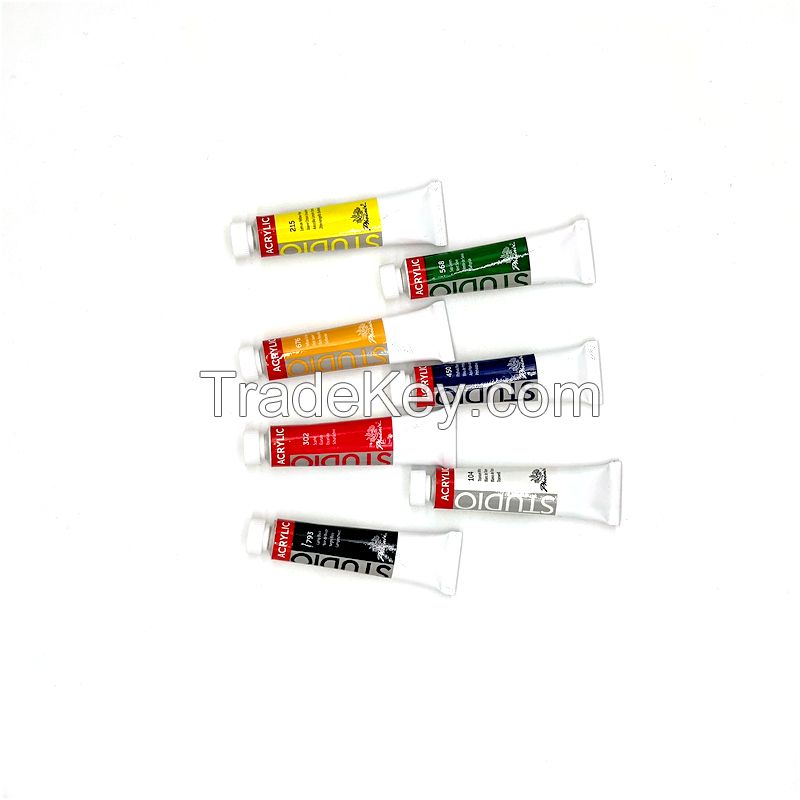 Low price Acrylic 18 x 12ml studio paints art set for canvas with CE AP certidied Phoenix OEM