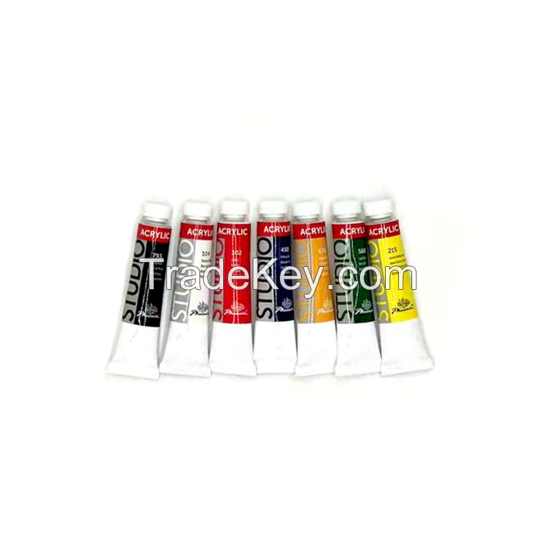 Best Acrylic 18 x 12ml studio paints art set for canvas with CE AP certidied Phoenix OEM