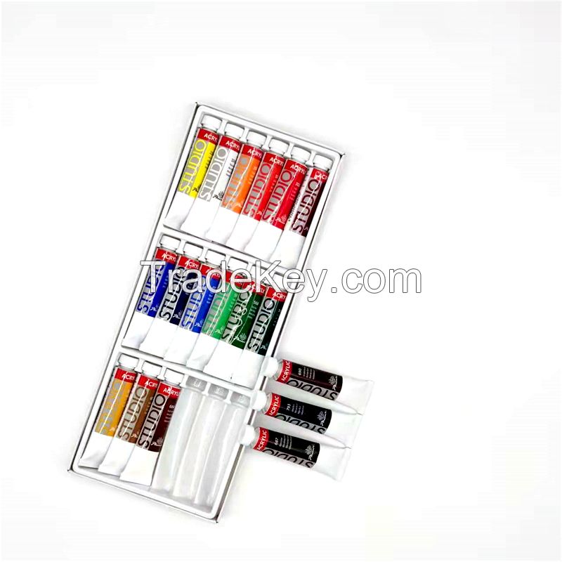 Beginner Acrylic 18 x 12ml studio paints art set for canvas with CE AP certidied Phoenix OEM