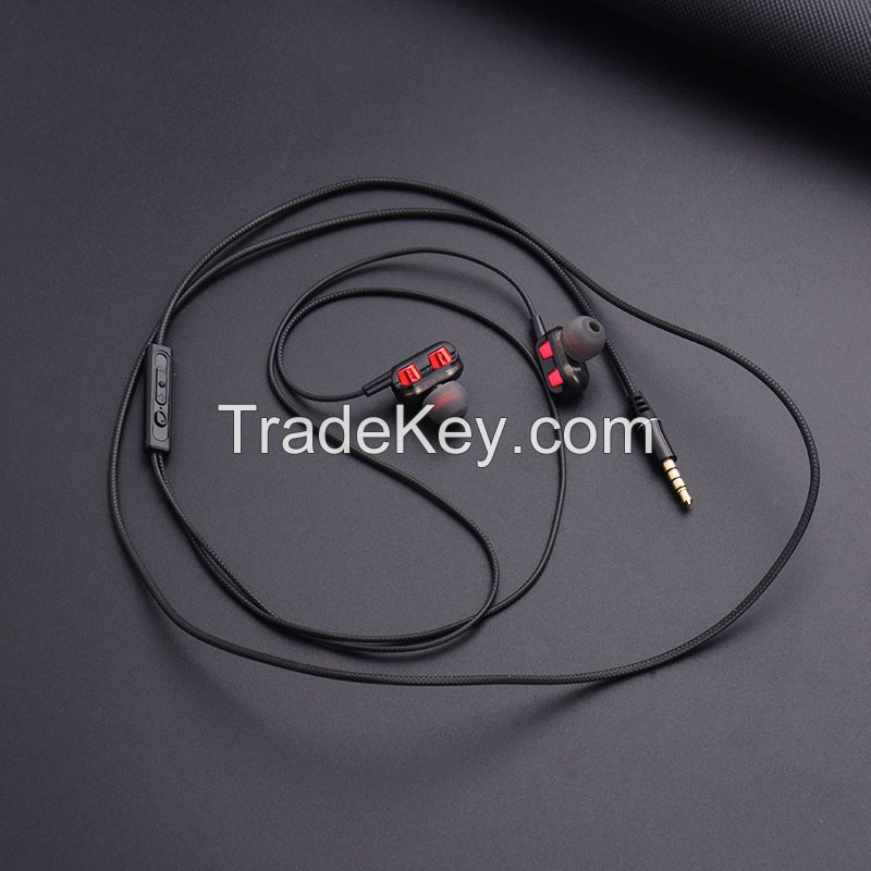 Noise Isolating HIFI in-Ear Dynamic Earphones with Wire Control Microphone