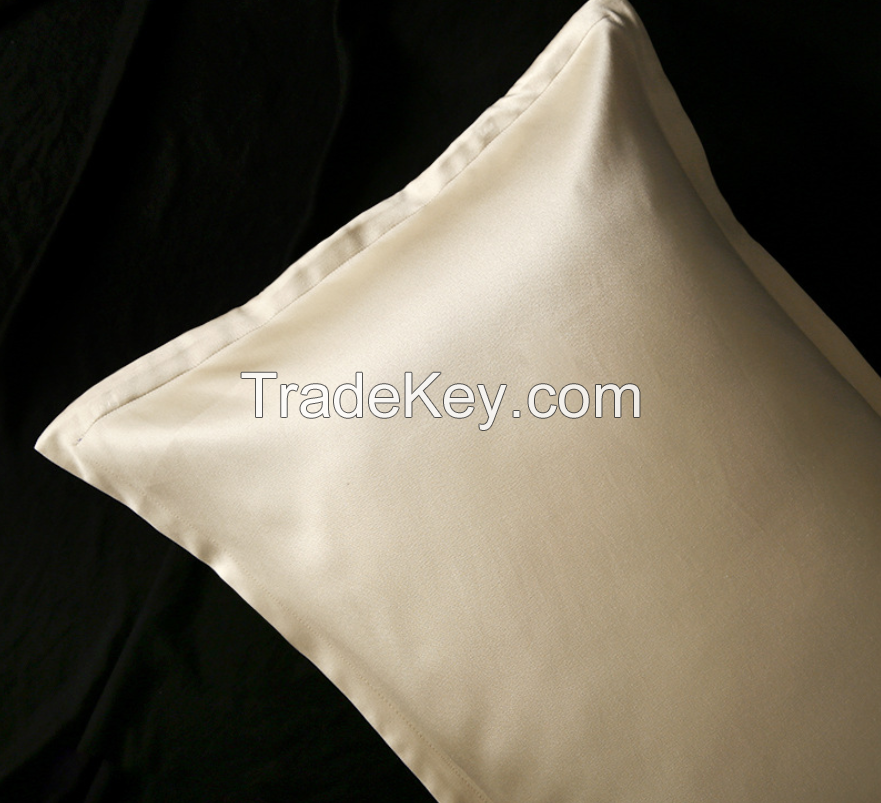 Grade 6A 100% Mulbery Silk Pillowcase 25 Momme With Embroidery Logo