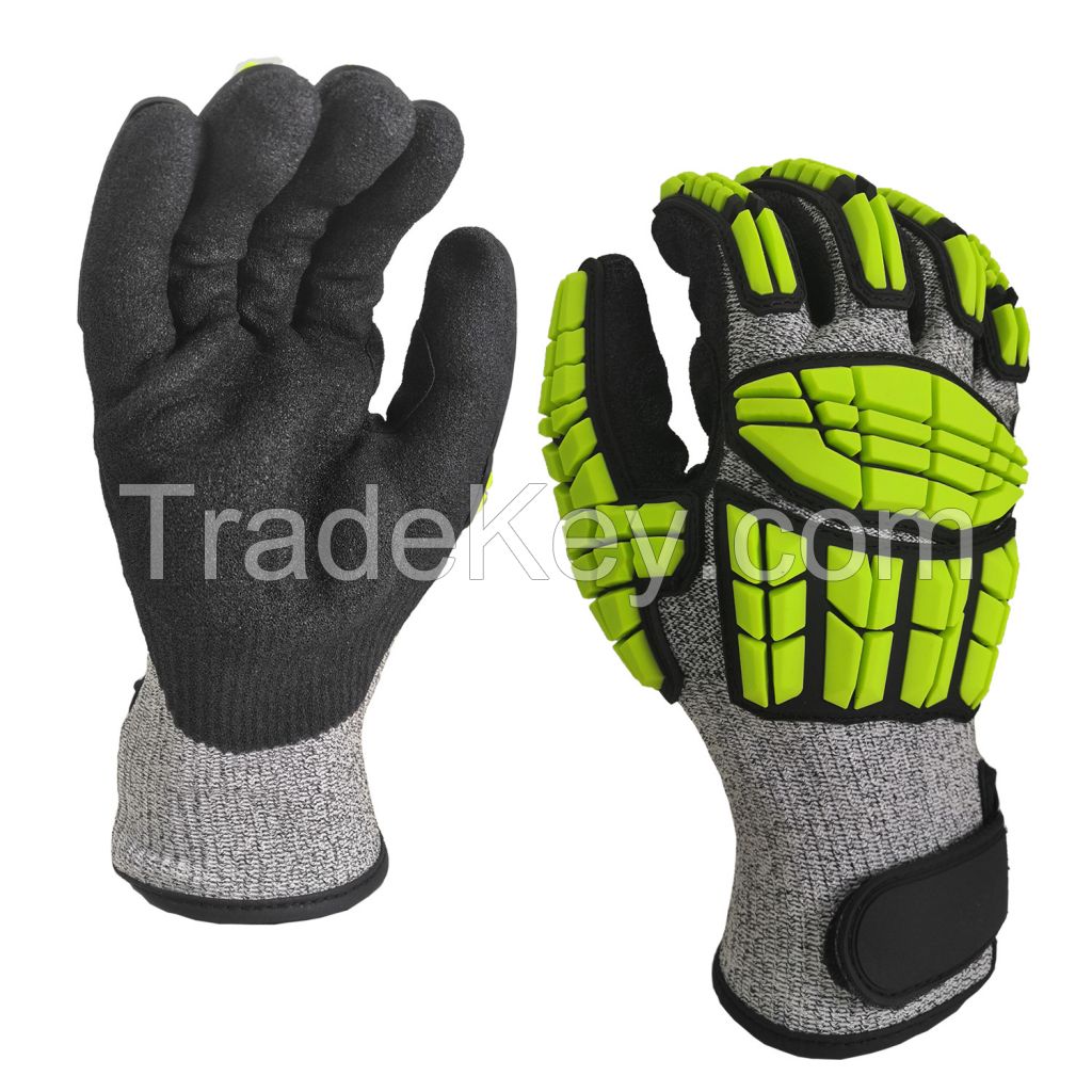 Oilfield Oil&Gas Petroleum Industrial Use TPR Cut Resistance Gloves