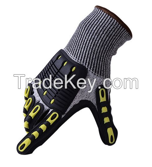 Oilfield Oil&Gas Petroleum Industrial Use TPR Cut Resistance Gloves