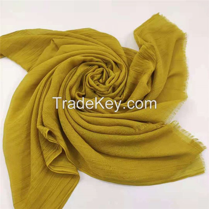 High quality hot selling 2021 voile scarf new design  hijab long size