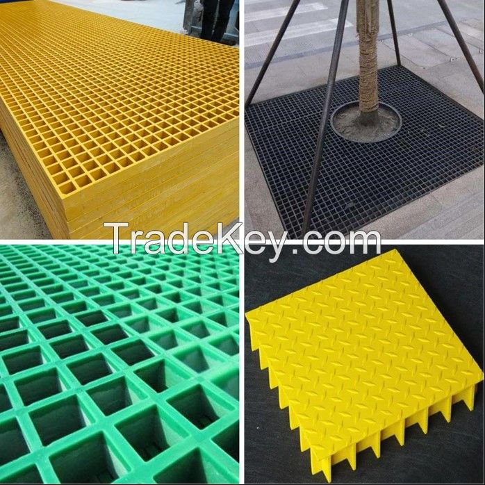 Glass Fiber Reinforced Plastic FRP Grating fro Car Wash House