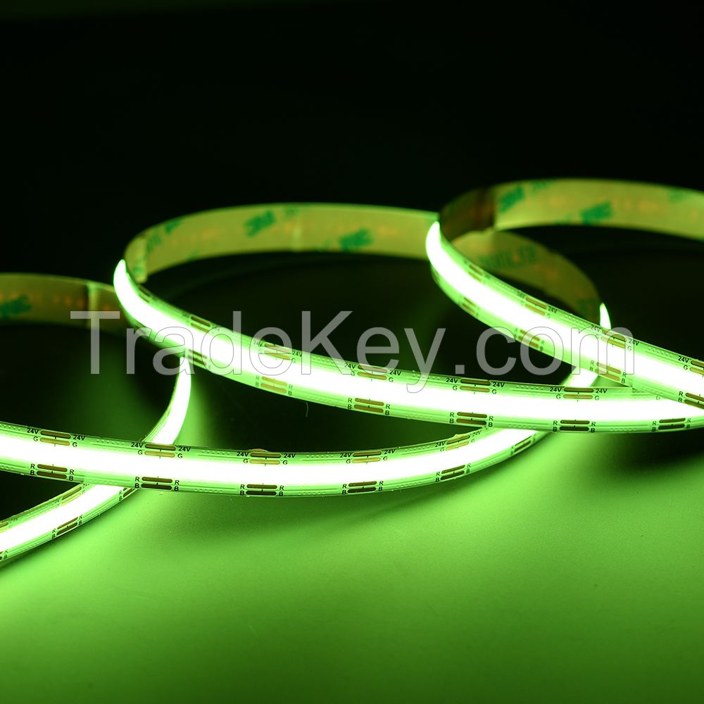 High density 1008 leds/m COB LED Strip red green blue yellow white color DC24V COB RGB LED Strip Light