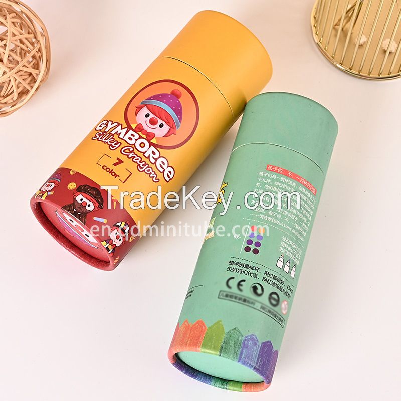 Custom mini eco friendly kraft paper deodorant stick container lip balm tube twist push up lip stick paper tube