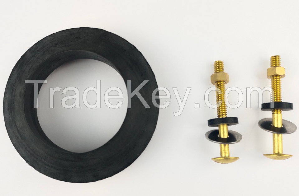 Toilet Kit Rubber Tank To Bowl Bolts and Rubber Gasket