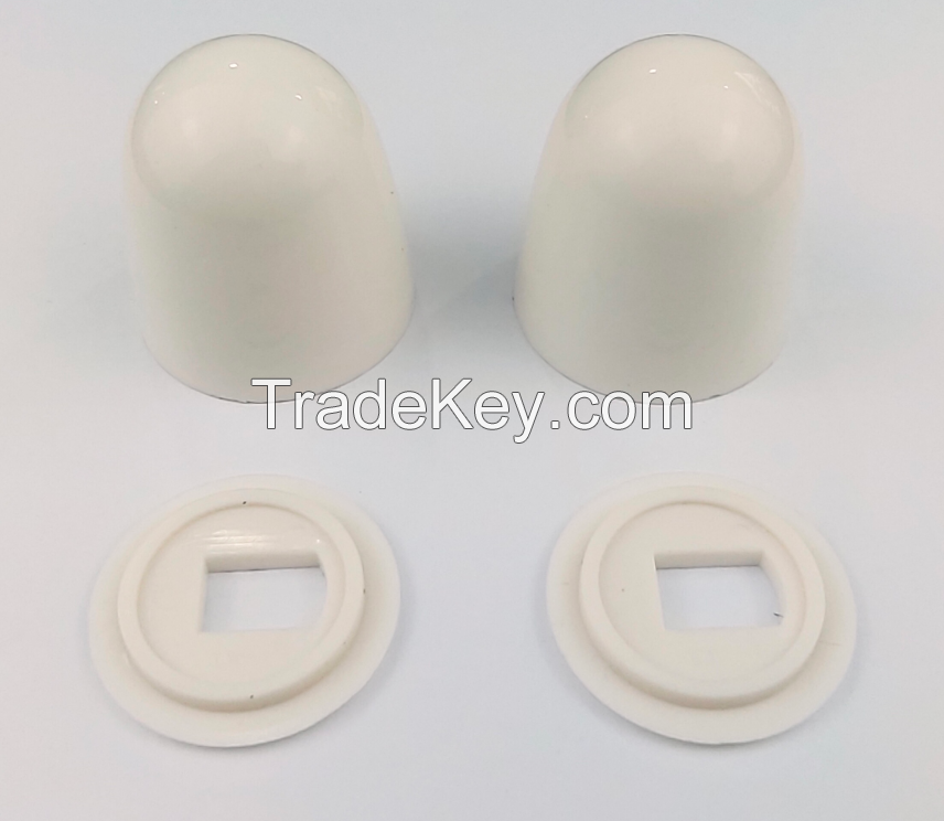 Toilet Bolt Cap, Plastic Round Toilet Push-On Bolt Cap Covers for Easy installation