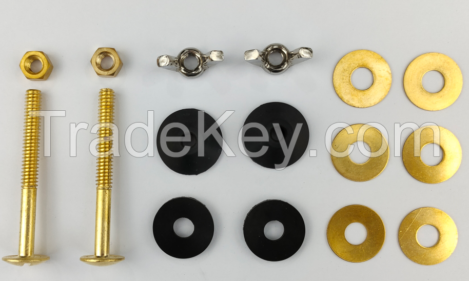 Toilet seat bolts nuts, fit floor type toilet T bolt