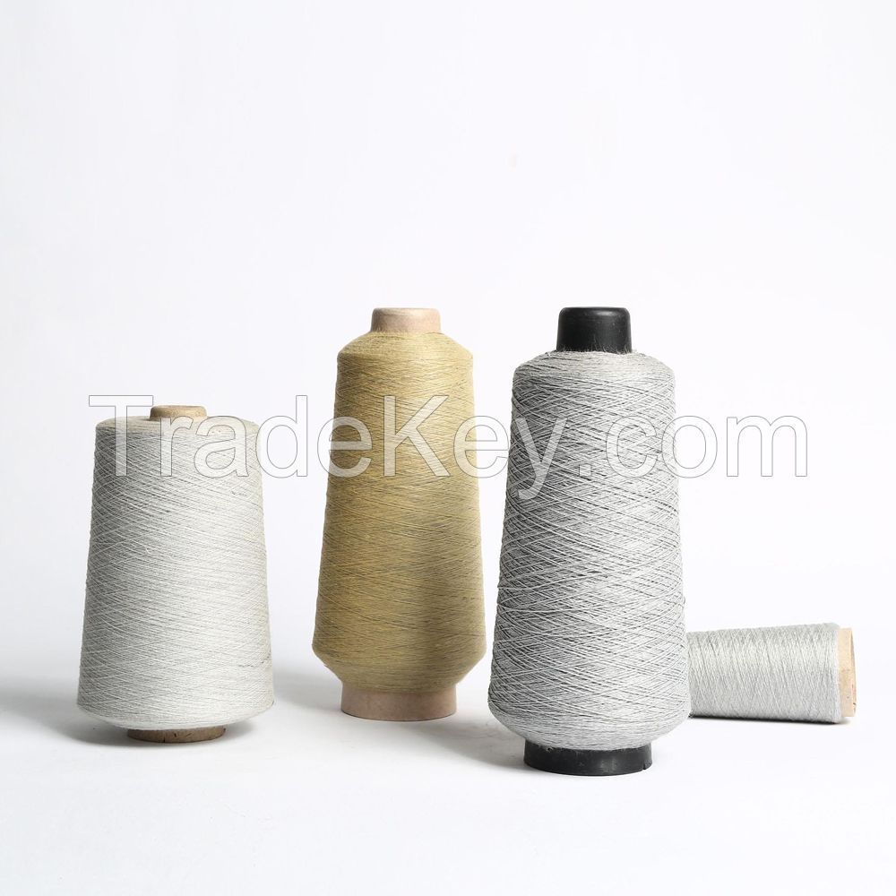 Textile Electric Temperature Heat Resistance Conductive Stainless Steel Blended Spun Yarn