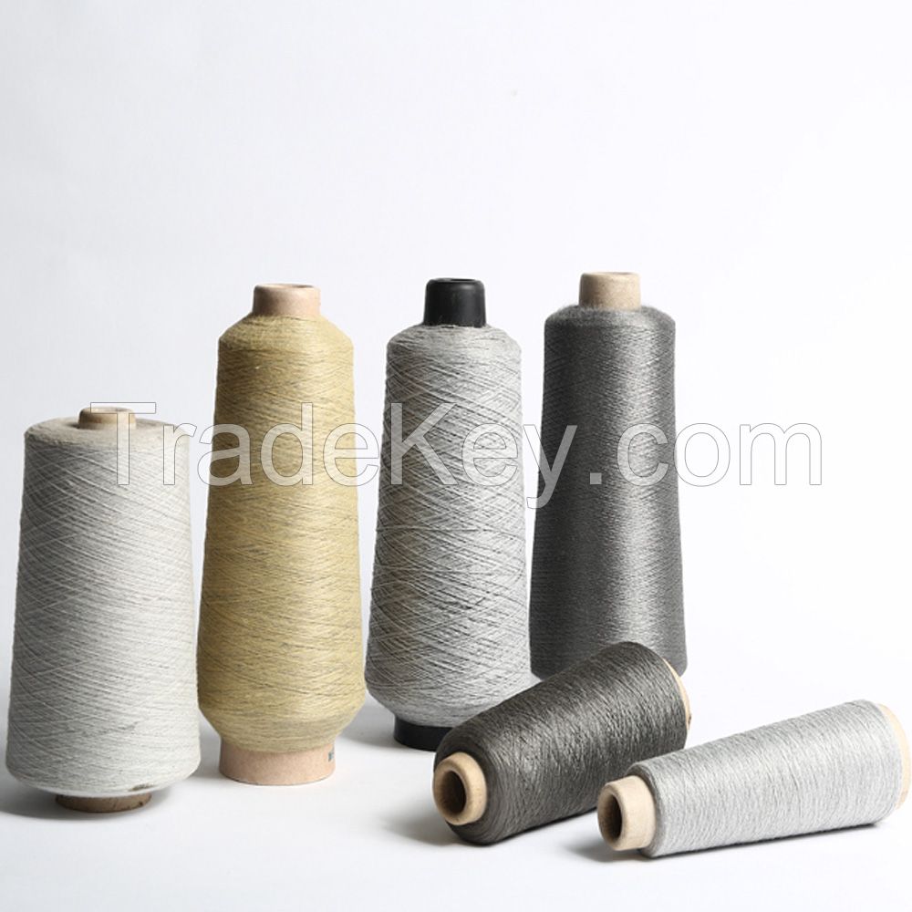 Textile Blended Yarn Temperature Heat Resistance Conductive Stainless Steel Electrically Sewing Thread