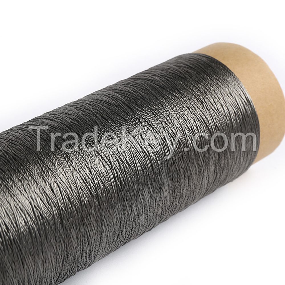 Fire Resistant Sew Thread Conductive Yarn Metal Fiber Yarn for Smart Textile