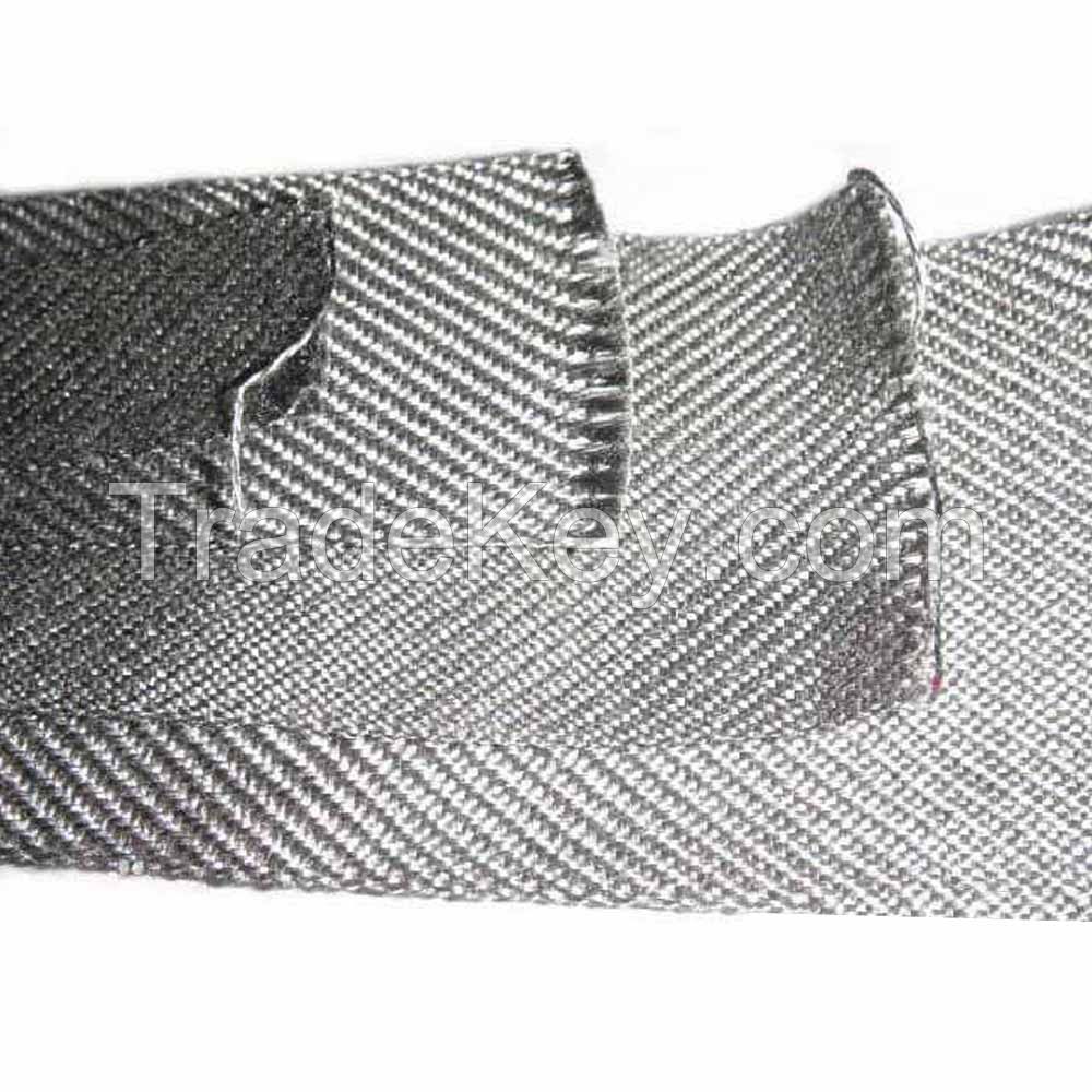 Metal Fiber Woven Tape Strong Strength High Tempurature Eliminate Static Electricity Metal Fiber Woven Belt