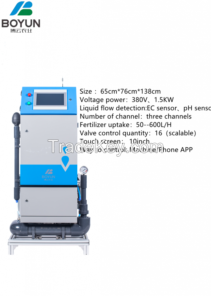 BYFM-BR3 garden agriculture soilless cultivation fertigation system machine