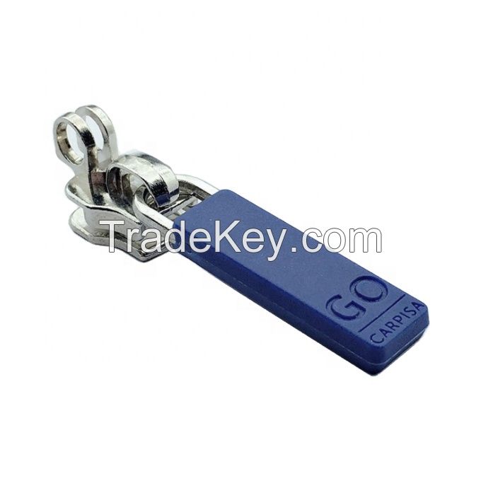 Custom Hot Selling Leather Silicone PVC Simple Type Zipper Puller