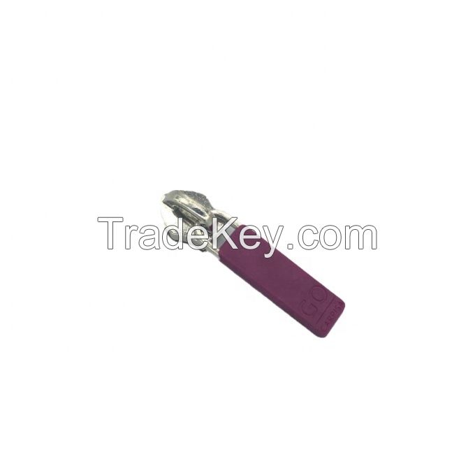 Custom Hot Selling Leather Silicone Pvc Simple Type Zipper Puller