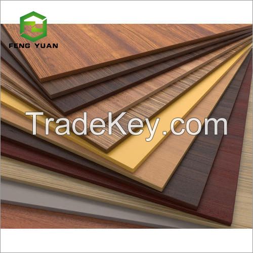 wood grain faced melamine MDF 18mm