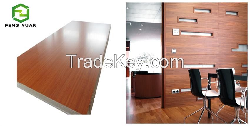 Red Oak Melamine Both Side MDF coloured melamine boards