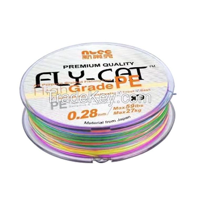 NTEC Supply High Strength PE 8 Strand Braided Fishing Line 500m In China