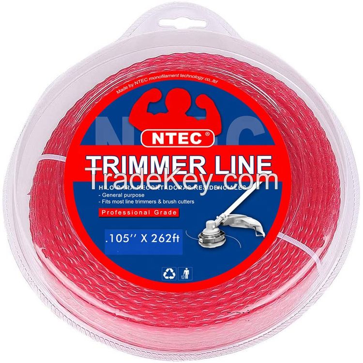  Nylon trimmer line 1LB Blister packing round shape grass cutting lines