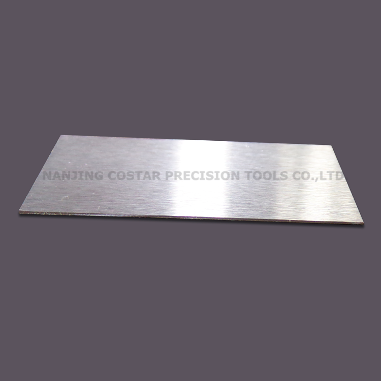 Tungsten carbide staple fiber cutter blade