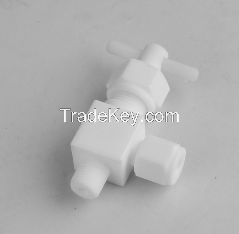 PTFE single tube fitting, teflon fitting