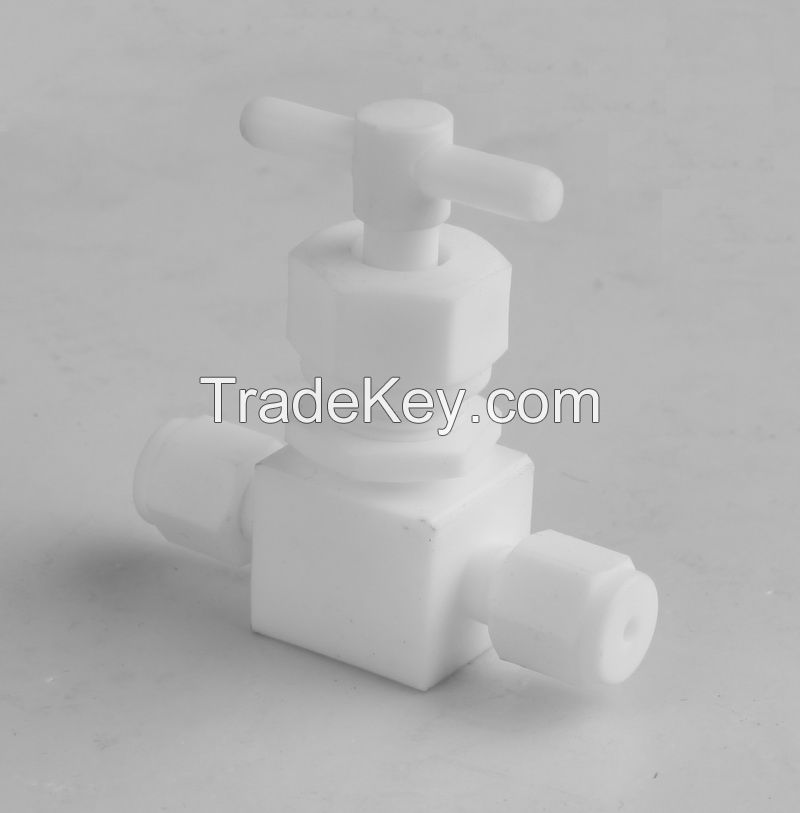 PTFE single tube fitting, teflon fitting