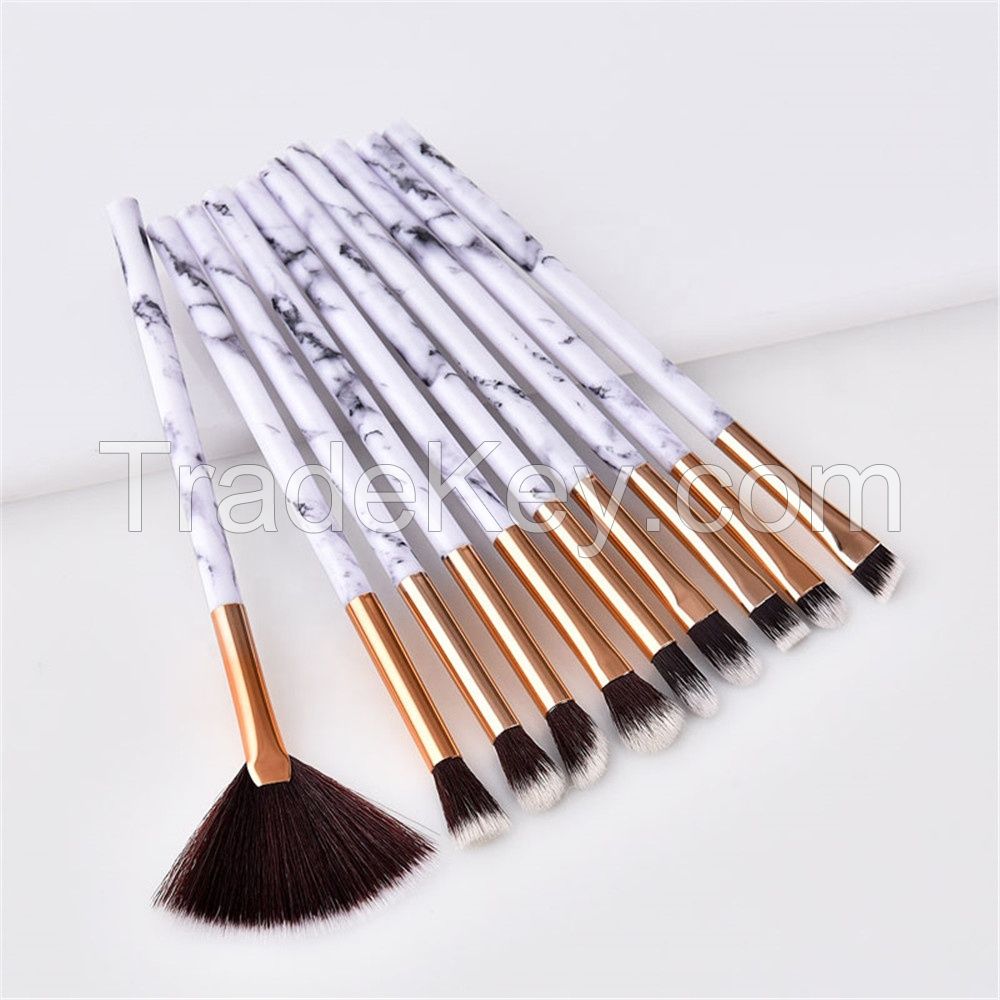 professional ladies makeup brush very soft makeup brush set 10pcs foun