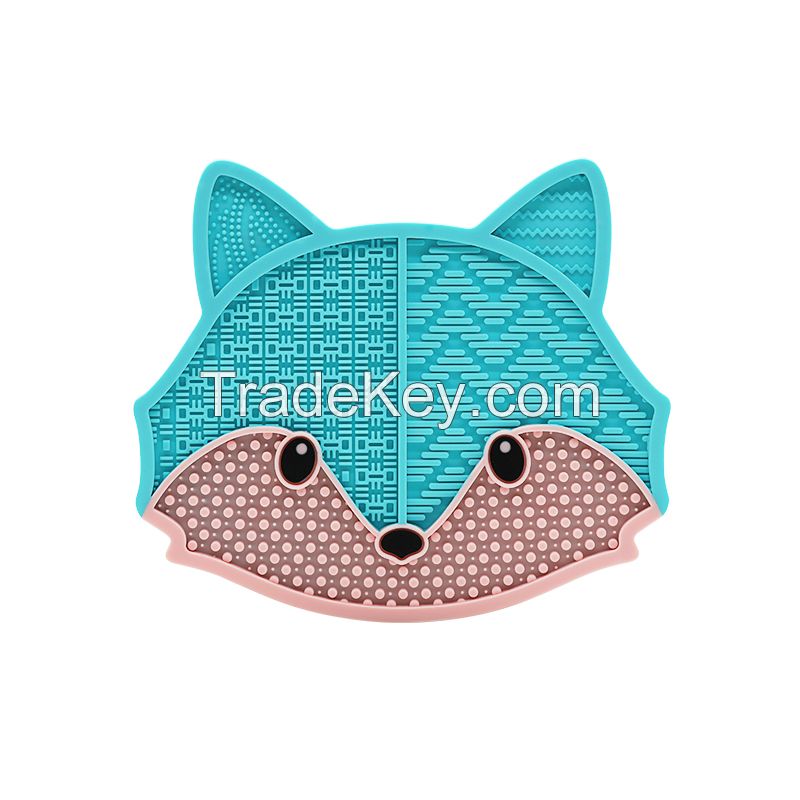 Beauty Care Fox shaped Make Up Brush Cleaner Mat Pad Make Up Brush Cleaning Tool